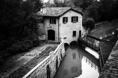 View of old building by canal