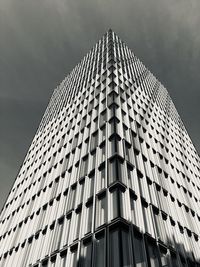 Low angle view of modern building against sky