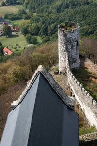 High angle view of bezdez castle
