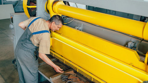 Man working in factory