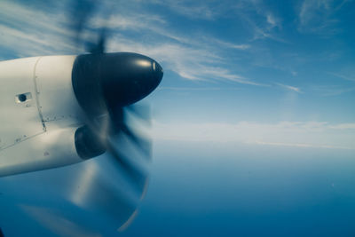 Aerial view of sea against sky