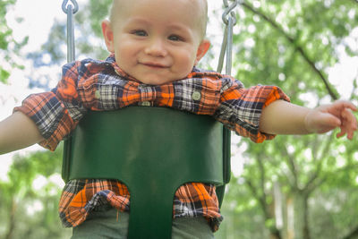 Portrait of man outdoors