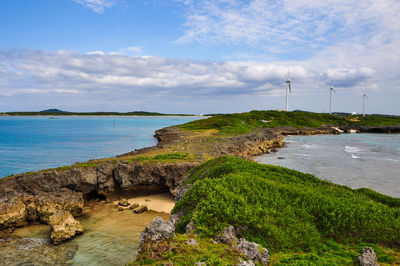 Scenic view of sea against sky