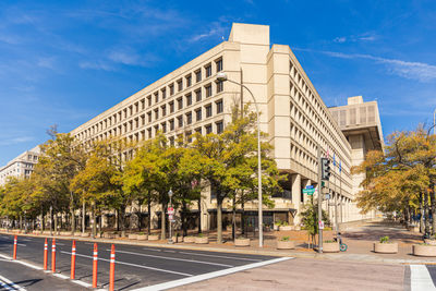 Low angle view of buildings against sky