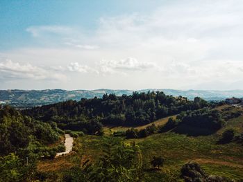 Scenic view of landscape against sky