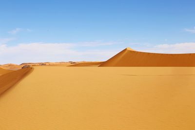 Scenic view of desert against sky