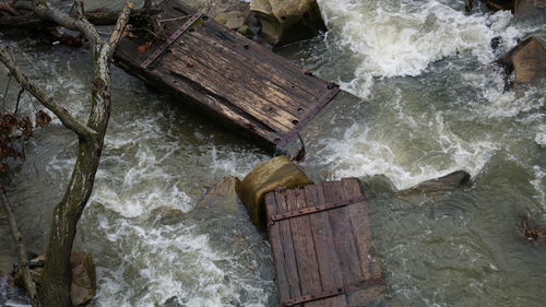 High angle view of water