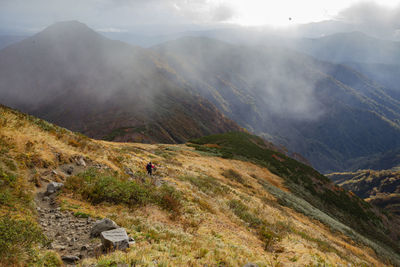 Scenic view of mountains