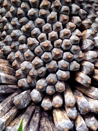 Full frame shot of logs