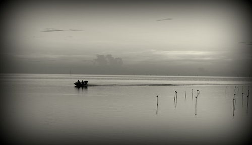 Scenic view of seascape against sky