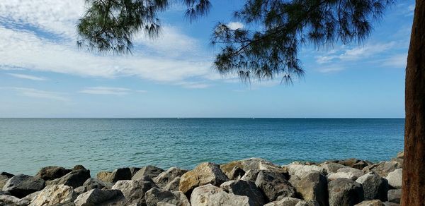 Scenic view of sea against sky