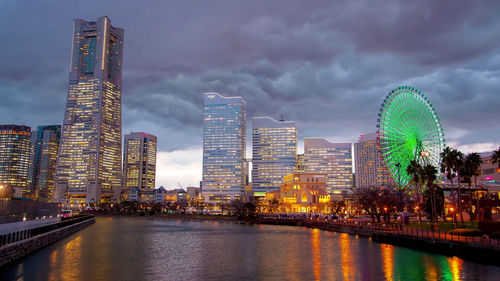 View of tokyo sumida river at night