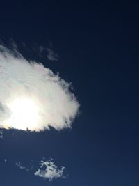 Low angle view of cloudy sky