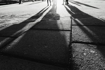 Road passing through street