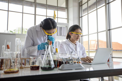 Scientist working in laboratory