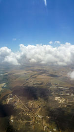 Aerial view of landscape against sky