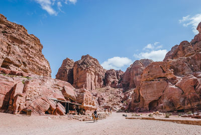 View of rock formations