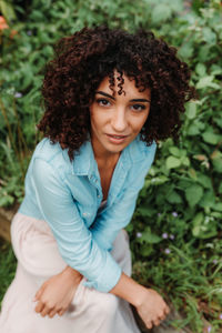 Portrait of a smiling young woman