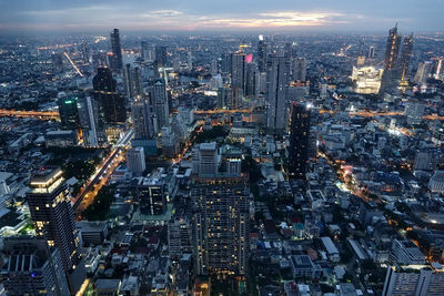 Aerial view of bangkok