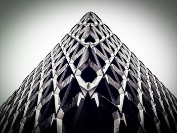 Low angle view of building against clear sky