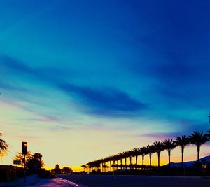 Road at sunset