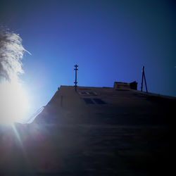Low angle view of built structure against sky