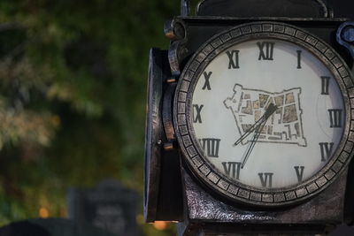 Close-up of clock