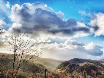 Scenic view of landscape against sky