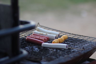 High angle view of cigarette in container