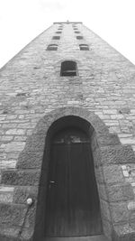 Low angle view of building against clear sky