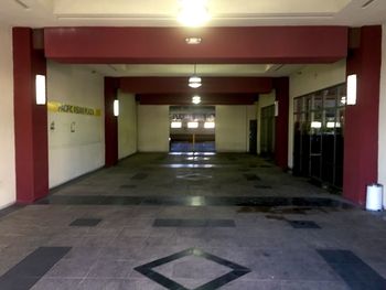 Empty corridor of building