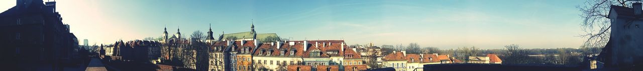 Panoramic view of city against sky