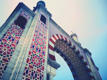 Low angle view of bridge against sky