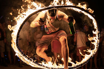 Panoramic view of people dancing