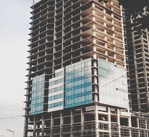 Low angle view of modern building