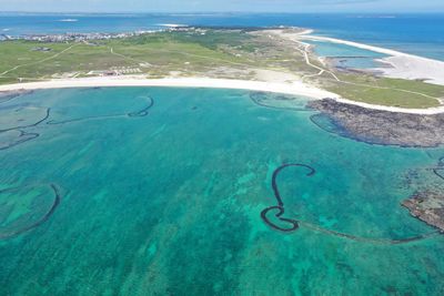 Aerial view of sea