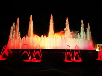 Light trails at night