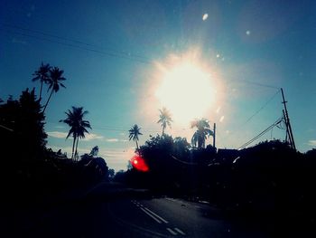 Road at sunset