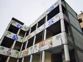 Low angle view of building against sky