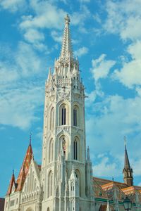 Low angle view of historical building against sky