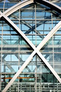 Low angle view of glass building