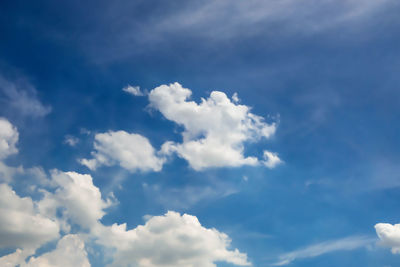 Low angle view of clouds in sky