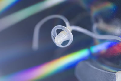 High angle view of rainbow