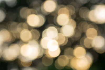 Defocused image of lights