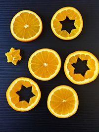 Close-up of lemon served on table