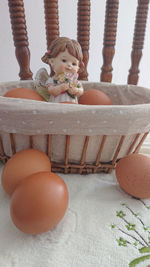 Close-up of stuffed toy on table at home