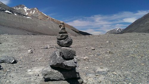 Scenic view of mountain against sky