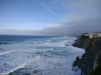 Scenic view of sea against sky
