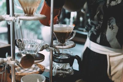 Close-up of coffee cups