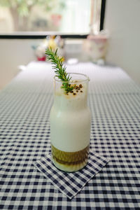 Close-up of drink on table